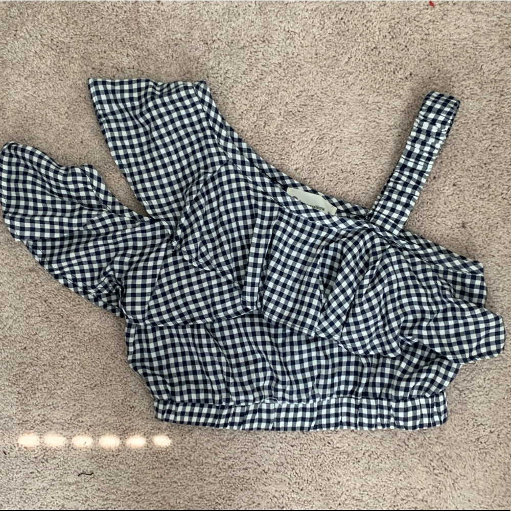 Gingham crop top